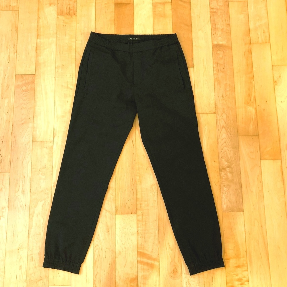 Theory Black Joggers